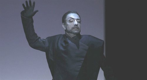 Laurent Naouri podczas występu w operze Peleas i Melisanda w Teatrze Real w Madrycie, 31.10.2011