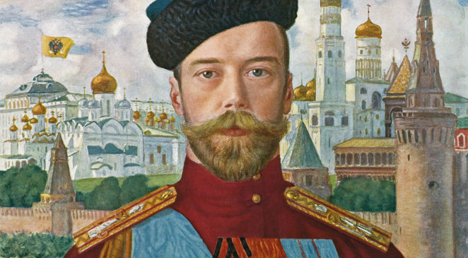 Car Mikołaj II - reprod. fotograficzna obrazu Borysa Kustodijewa (18781927).