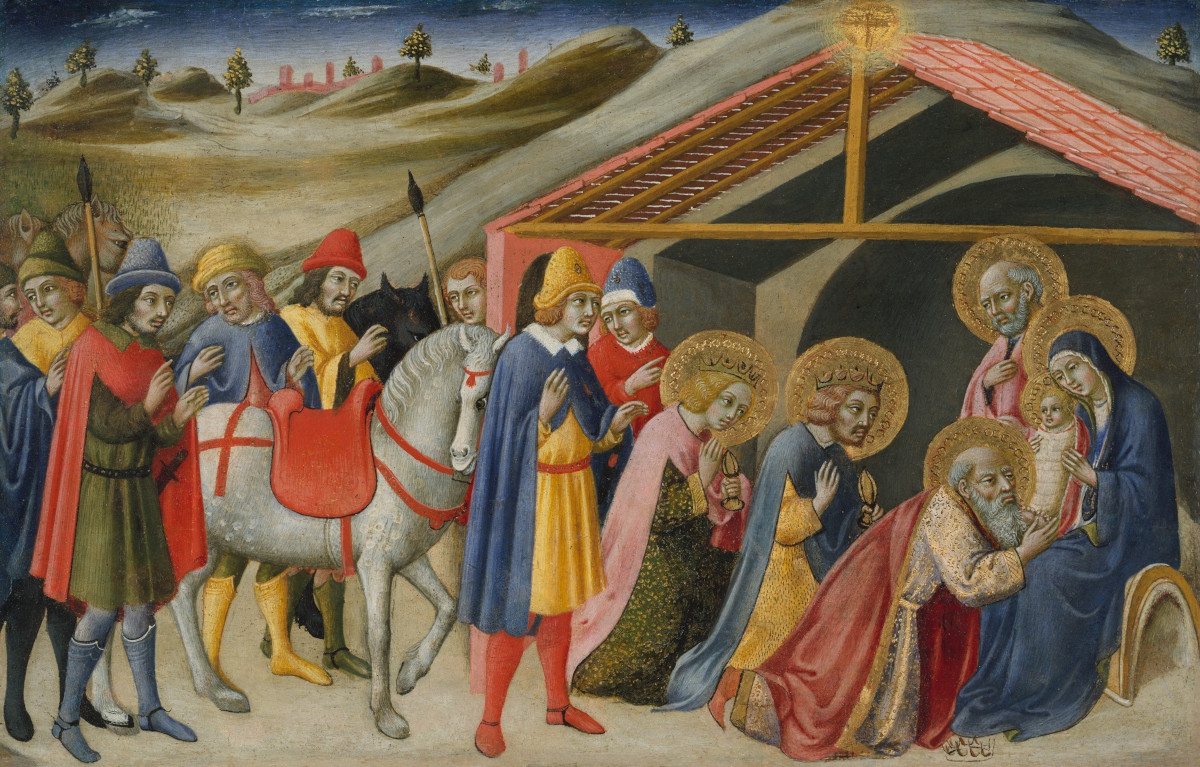 Sano di Pietro, „Adoracja Trzech Króli”, 1470 r. Temat trzech Mędrców ze Wschodu był jednym z ważnych apokryficznych motywów. Fot. Shutterstock