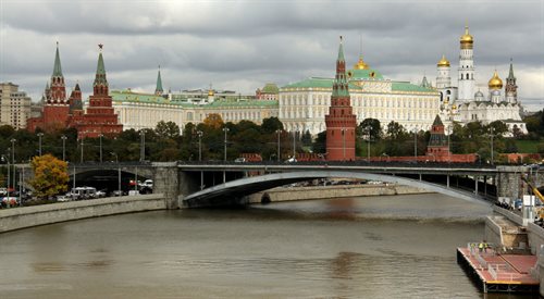 Widok na Kreml moskiewski