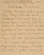 List do córki Zosi napisany przez Witolda Pileckiego 18 października 1943 roku