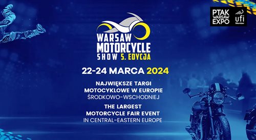 Plakat promujący Warsaw Motorcycle Show 2024