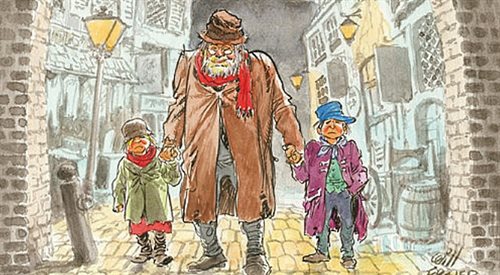 fragment okładki komiksu Żyd Fagin