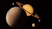 Kolaż fotografii planet naszego Układu, wykonanych przez Voyagera. 