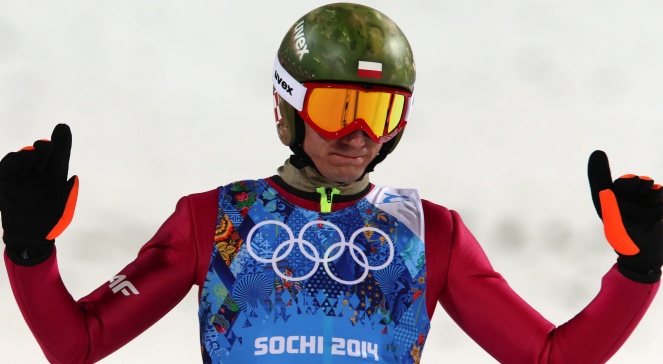 Kamil Stoch w drużynowej rywalizacji na dużej skoczni w Soczi