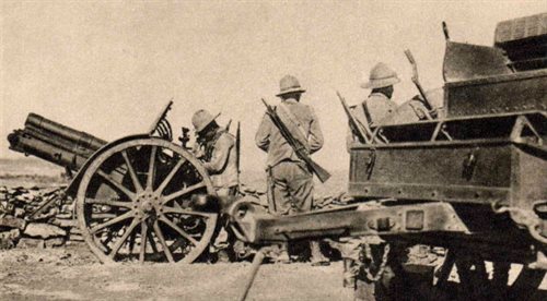Korpusu Artylerii włoskiej zajmujący pozycje w Tembien, źr. Wikimedia Commonsdp