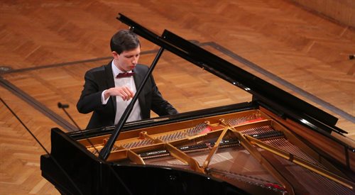 Łukasz Krupiński podczas Konkursu Chopinowskiego