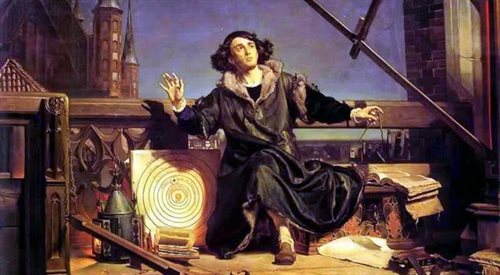 Reprodukcja fotograficzna obrazu Astronom Kopernik, czyli rozmowa z Bogiem, Jan Matejko (18381893), Wikimedia Commons