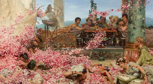 Róże Heliogabala, obraz Lawrence Alma-Tadema, 1888, fot. Wikimedia Commonsdomena publiczna