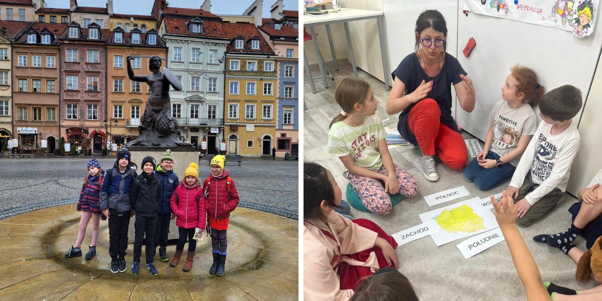 Uczęszczające do przedszkola i szkoły dzieci poznają historię Polski, organizowane są też wycieczki m.in. do Warszawy