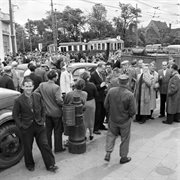 Początek demonstracji robotniczych. Poznań, czerwiec 1956