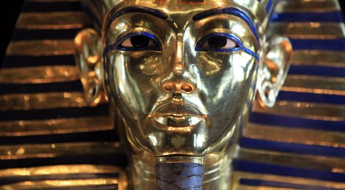 Maska Tutanchamona ze zbiorów Muzeum Egipskiego w Kairze