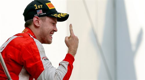 Radość Sebastiana Vettela była wielka