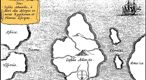 Mapa Atlantydy