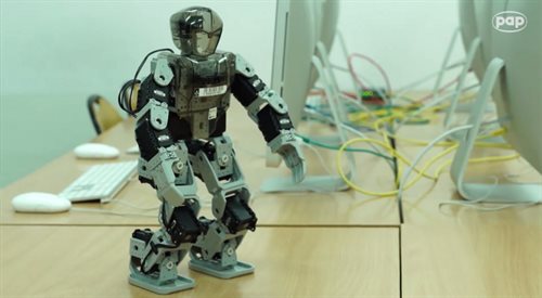 Robot został opracowany przez studentów z Instytutu Informatyki Stosowanej Politechniki Łódzkiej