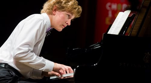 Jan Lisiecki podczas występu na XI Międzynarodowym Festiwalu Muzycznym Chopin i jego Europa