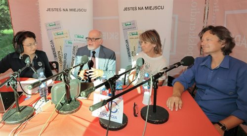 Hanna Maria Giza, prof. Tadeusz Bujnicki, prof. Joanna Sztachelska i prof. Ryszard Koziołek