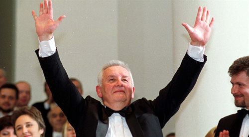 Koncert urodzinowy Henryka Mikołaja Góreckiego Kraków w Filharmonii Krakowskiej (11.12.2000)