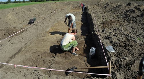 Prace archeologiczne w okolicach Trzcińska Zdroju