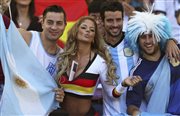 Kibice na meczu Niemcy - Argentyna 