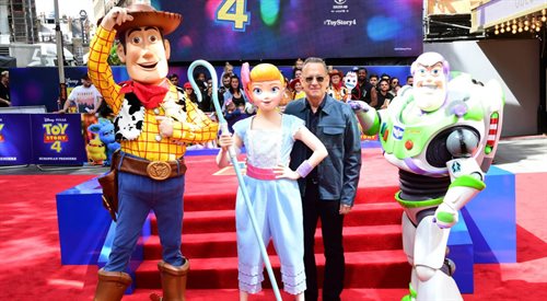 Tom Hanks użyczył głosu Chudemu w Toy Story 4 -  Londyn 2019