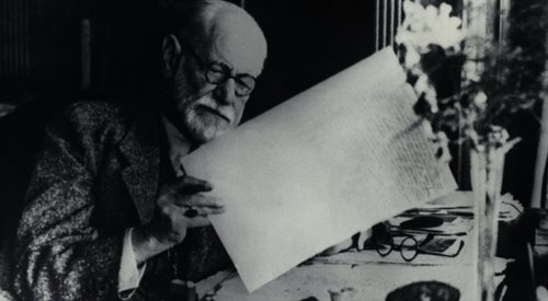 Zygmunt Freud w swoim gabinecie