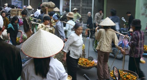 Market w Hanoi