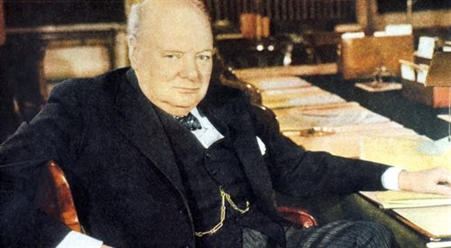 Winston Churchill w 1945 r.
