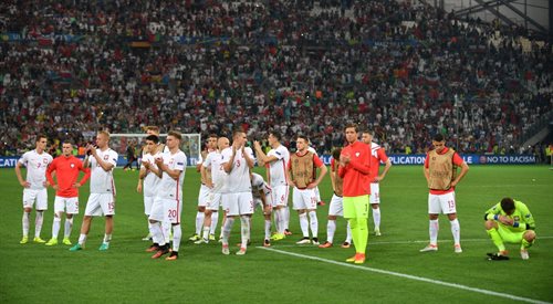 Polscy piłkarze po porażce w ćwierćfinale Euro 2016 z Portugalią