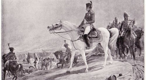 Napoleon na polach pod Waterloo