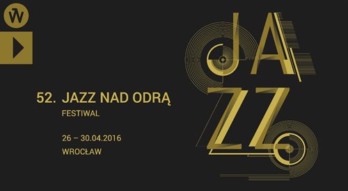 Przetworzone fragmenty plakatu promującego 52. festiwal Jazz nad Odrą