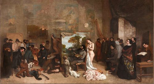 Gustave Courbet Alegoria realna określająca siedmioletnią fazę mojego życia artystycznego