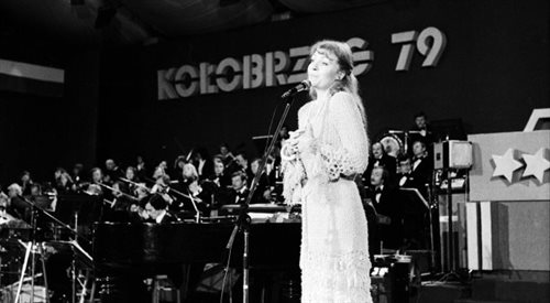 Anna German na Festiwalu Piosenki Żołnierskiej w Kołobrzegu w 1979 roku