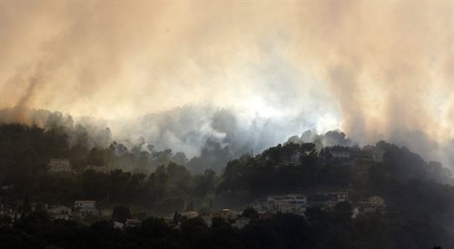 Pożary na południu Francji