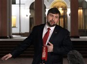Denis Puszylin, reprezentujący w Mińsku samozwańczą republikę doniecką