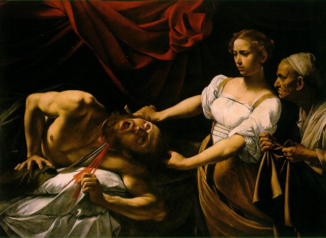 Judyta odcinająca głowę Holofernesowi - "rzymski" obraz Caravaggia