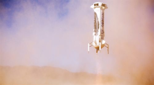 New Shepard ląduje pionowo