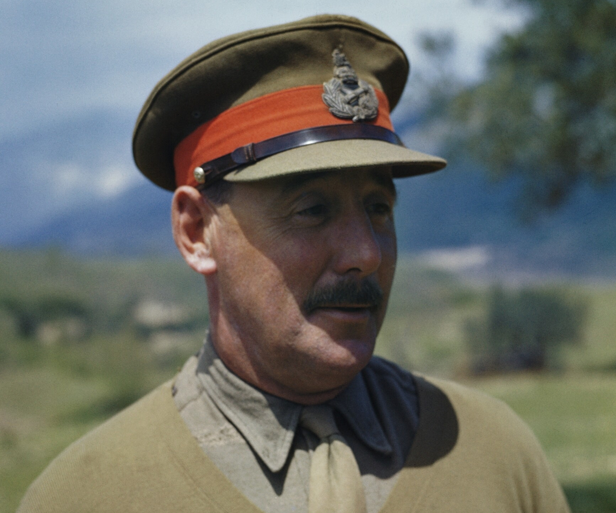 Gen. Oliver Leese, dowódca 8. Armii Brytyjskiej, 30 kwietnia 1944 r. Fot. Wikimedia commons/dp