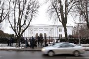 Rezydencja Aleksandra Łukaszenki w Mińsku, miejsce spotkania grupy kontaktowej, przygotowującej planowane na 11 lutego spotkanie grupy normandzkiej w sprawie Ukrainy