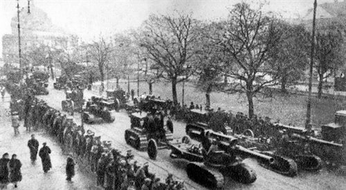 Parada Armii Czerwonej po zajęciu Lwowa w roku 1939