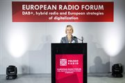 Prezes Polskiego Radia Barbara Stanisławczyk podczas Europejskiego Forum Radiowego w Krakowie
