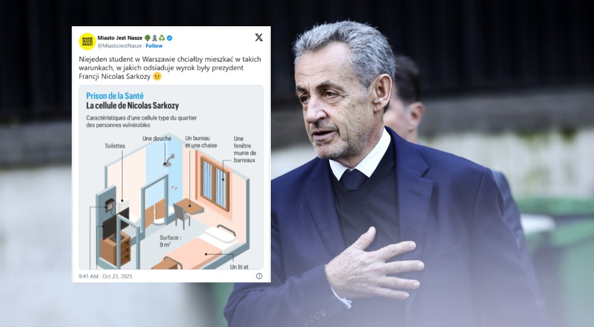 The former French presidents prison cell - complete with a shower and stove - has sparked debate in Poland about student housing standards.