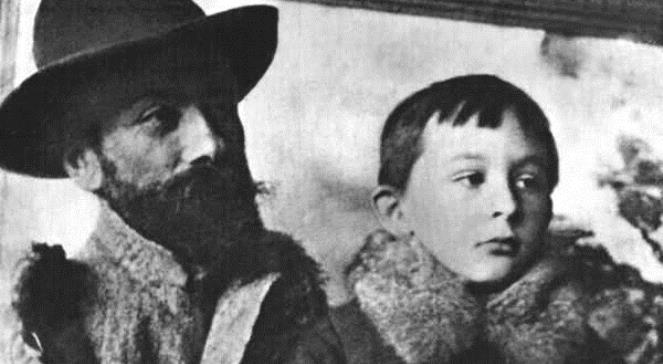 Stanisław Witkiewicz mit seinem Sohn Stanisław Ignacy Witkiewicz (Witkacy)