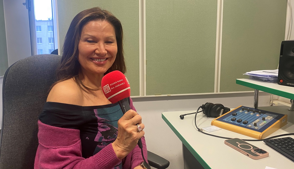 Liliana Komorowska w studiu PRdZ