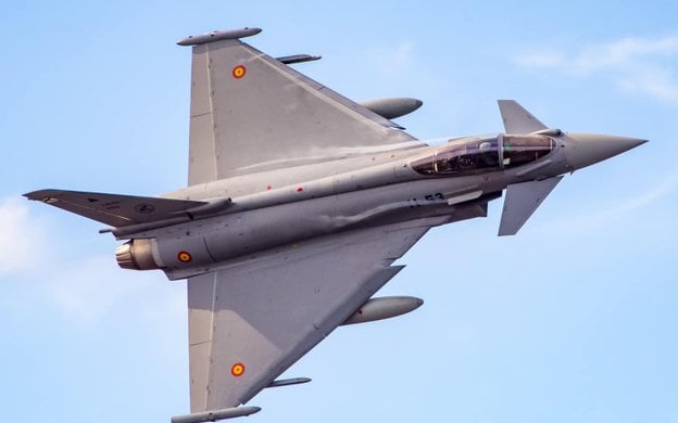 Hiszpański samolot Eurofighter Typhoon