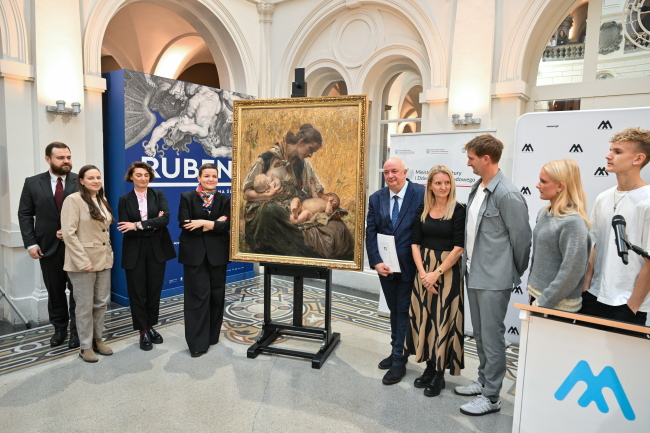 Muzeum Narodowe we Wrocławiu podczas uroczystości przekazania obrazu