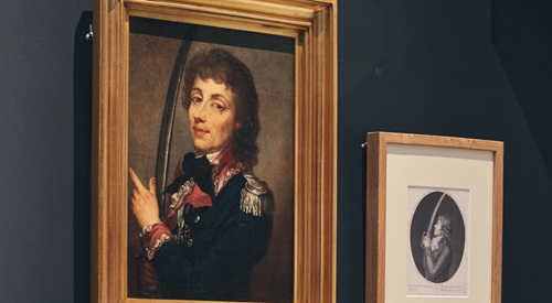 Portret Tadeusza Kościuszki prezentowany na wystawie Rzeczpospolita powstańcza. Insurekcja kościuszkowska i jej tradycje w Muzeum Historii Polski w Warszawie