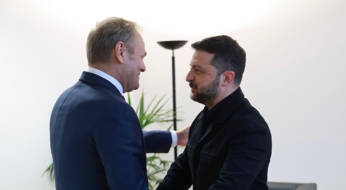 Donald Tusk i Wołodymyr Zełenski